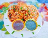 A picture of step 4 of All time favourite healthy nutritious chana dal vegetable Chilla.