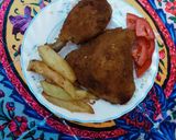 عکس مرحله 1 از دستور مرغ کنتاکی💚🖤🤤🤤