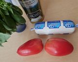 Foto del paso 1 de la receta: Caprese 🇮🇹 tomate, mozzarella, albahaca y AOVE 🇮🇹