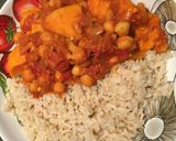 A picture of step 4 of Sweet Potato & Chickpea Curry -Vegan.