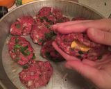 A picture of step 2 of Cheese stuffed Köfte.