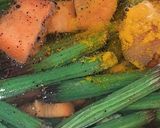A picture of step 1 of Drumstick Soup.