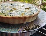 A picture of step 4 of Chicken Spinach quiche.
