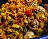 Foto del paso 2 de la receta: PAELLA🥘De Ayer, con Zaragoza Blanca y Zurimi...!🦀