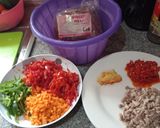 A picture of step 1 of Spaghetti Bolognese.