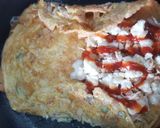 A picture of step 6 of Egg Sandwich with Chicken n Cheese !.