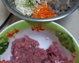 Hình bước làm 2 của món Chả giò vỏ bằng tàu hủ ky
