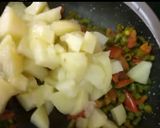 A picture of step 2 of French bean's stew.