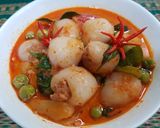 รูปขั้นตอนการทำที่ 4 ของ แกงเผ็ดเงาะยัดไส้