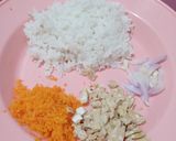 Foto langkah ke 1 dari resep BUBUR TIM IKAN PATIN || Menu lengkap 4 bintang ⭐⭐⭐⭐ (7 Month).