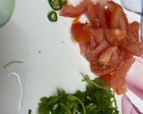 A picture of step 1 of Arabic bread egg sandwich.