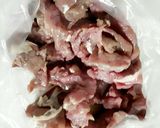 Hình bước làm 1 của món Thịt bò xào dứa