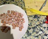 Foto del paso 1 de la receta: Tallarines con salchichas