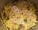 A picture of step 5 of Misti Pulao.