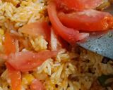 A picture of step 3 of Indo Chinese fried rice.