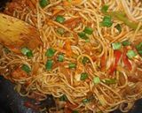 A picture of step 5 of Jollof Spaghetti.