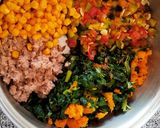 Foto del paso 4 de la receta: Canastitas de verduras y atún ❤️