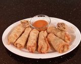 A picture of step 13 of Cheeseburger Egg rolls.
