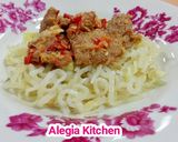 Foto langkah ke 8 dari resep 83. Mie Shirataki Daging Pedas.
