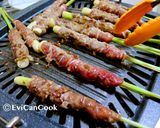Foto langkah ke 2 dari resep Sate Sapi lilit Sereh ala Vietnam/ Beef Satay with Lemongrass.