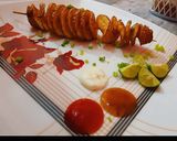 A picture of step 3 of Spiral potato recipe.