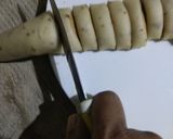 A picture of step 9 of Swirl Mathri.