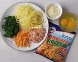 Foto langkah ke 1 dari resep Resep Dadar Kentang Sayur.
