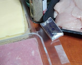 Foto del paso 1 de la receta: Pastel de pollo, jamón y queso al microondas