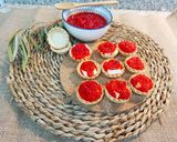 Foto del paso 1 de la receta: Canapés con confitura 🥣 de pimientos rojos🌶️ en Mambo Cecotec