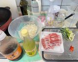 蔥爆金針菇炒肉的食譜步驟1照片
