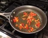 A picture of step 2 of Chili Lemon Shrimp with Lobster Ravioli.
