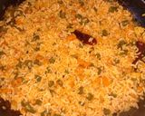 A picture of step 5 of Schezwan fried rice.