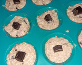 Foto del paso 3 de la receta: Muffins avena relleno choco fit