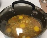 A picture of step 9 of Egg Drop/Poached Egg Curry.