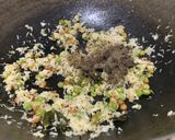 A picture of step 3 of Coconut poha with a twist.
