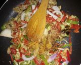 A picture of step 4 of Chicken Stuffed Crepes.