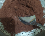 Foto langkah ke 1 dari resep Bolu Kukus Coklat Mekar, tanpa Mixer tanpa Telur.