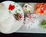 A picture of step 1 of Butter Masala idli.
