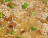 Foto del paso 3 de la receta: Arrocito vegano con panceta y arvejas frescas