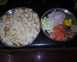 A picture of step 1 of Bread Upma.