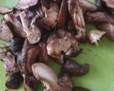 Siitake gombás omlett recept fázis 1 fotója