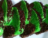 Foto langkah ke 10 dari resep Bolu kukus santan aroma pandan-cokelat.