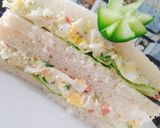 A picture of step 4 of Greek yogurt egg salad sandwich 🥪.
