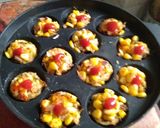 A picture of step 8 of Potato corn cheez Aappe.