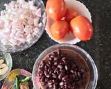 A picture of step 1 of Rajma.