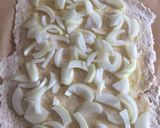 A picture of step 2 of Bacon and onion pudding.