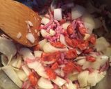 Une image de l'étape 6 de Risotto au chorizo et bacon.