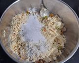 A picture of step 2 of Crispy Corn, Bell Pepper, and Onion Fritters.