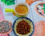 A picture of step 4 of Bún Mắm Nêm with Pork, Vietnamese Pork Sausage, and Head Cheese.