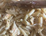 Foto del paso 10 de la receta: Macarrones al Salmón con crema de 4 Quesos, huevos y nata